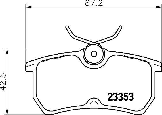 HELLA PAGID 8DB 355 018-411 - Komplet kočnih obloga, disk kočnica parts5.com