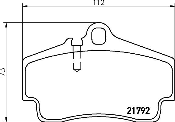 HELLA PAGID 8DB 355 018-481 - Brake Pad Set, disc brake parts5.com