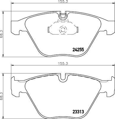 HELLA PAGID 8DB 355 013-931 - Set placute frana,frana disc parts5.com