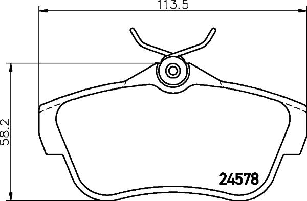 HELLA PAGID 8DB 355 013-421 - Комплект спирачно феродо, дискови спирачки parts5.com