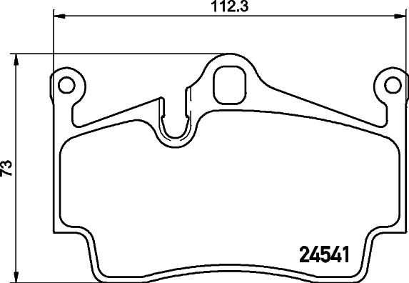 HELLA PAGID 8DB 355 013-311 - Brake Pad Set, disc brake parts5.com