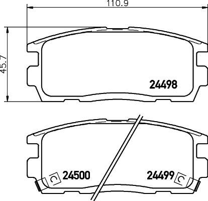 HELLA PAGID 8DB 355 012-951 - Set placute frana,frana disc parts5.com