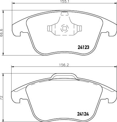 HELLA PAGID 8DB 355 012-891 - Jarrupala, levyjarru parts5.com