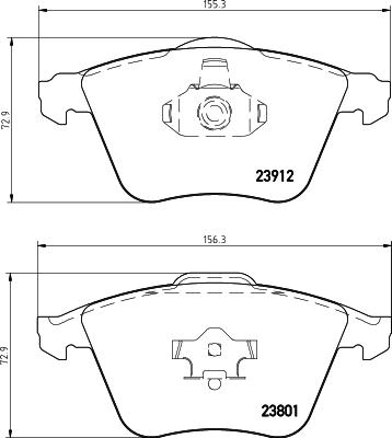 HELLA PAGID 8DB 355 012-281 - Σετ τακάκια, δισκόφρενα parts5.com