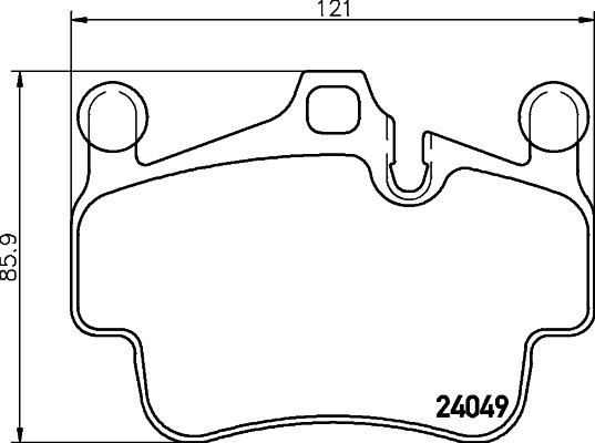 HELLA PAGID 8DB 355 014-161 - Brake Pad Set, disc brake parts5.com