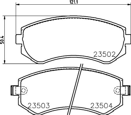 HELLA PAGID 8DB 355 017-201 - Set placute frana,frana disc parts5.com