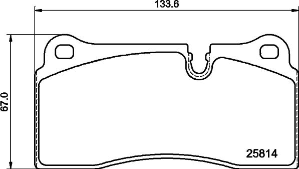 HELLA PAGID 8DB355039951 - Set placute frana,frana disc parts5.com