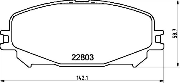 HELLA PAGID 8DB 355 039-201 - Set placute frana,frana disc parts5.com