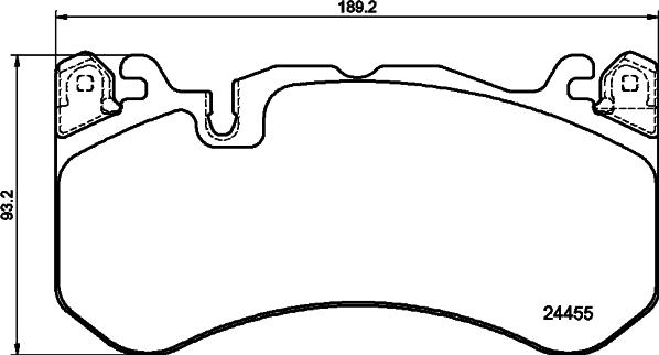 HELLA PAGID 8DB 355 025-011 - Brake Pad Set, disc brake parts5.com