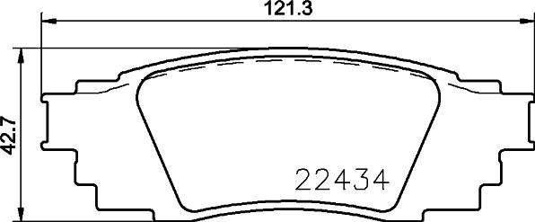 HELLA PAGID 8DB 355 025-121 - Set placute frana,frana disc parts5.com