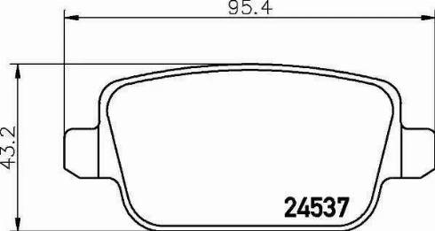 HELLA PAGID 8DB 355 013-301 - Bremsbelagsatz, Scheibenbremse parts5.com