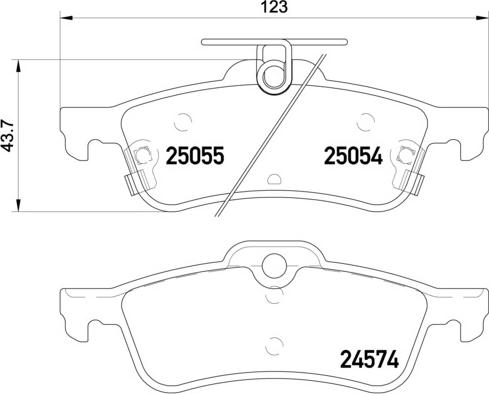 HELLA PAGID 8DB 355 020-501 - Fékbetétkészlet, tárcsafék parts5.com