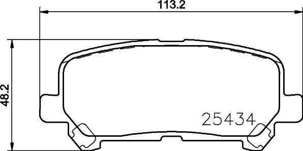 HELLA PAGID 8DB 355 020-601 - Set placute frana,frana disc parts5.com