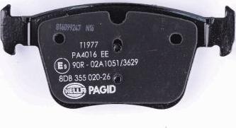 HELLA PAGID 8DB 355 020-261 - Sada brzdových platničiek kotúčovej brzdy parts5.com