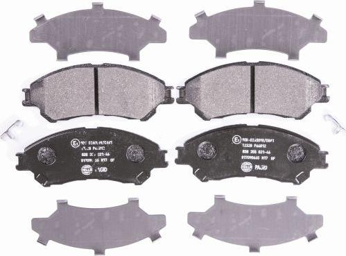 HELLA PAGID 8DB 355 021-461 - Set placute frana,frana disc parts5.com