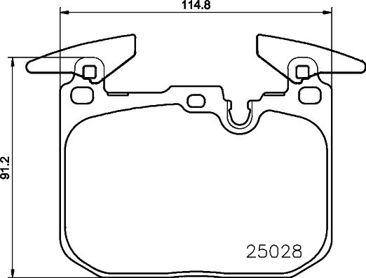 HELLA PAGID 8DB 355 021-271 - Set placute frana,frana disc parts5.com