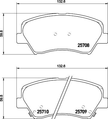 HELLA PAGID 8DB 355 021-781 - Set placute frana,frana disc parts5.com