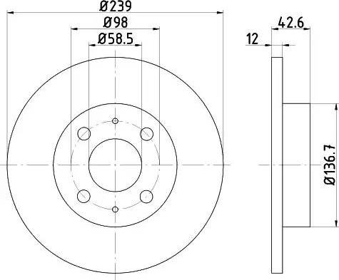 Brembo 08.5211.10 - Disc frana parts5.com