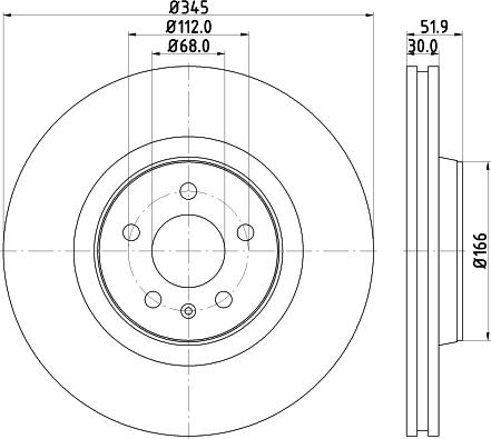 HELLA PAGID 8DD 355 117-181 - Disc frana parts5.com