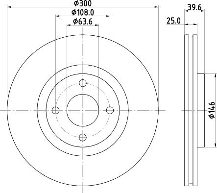 HELLA PAGID 8DD 355 132-721 - Brake Disc parts5.com