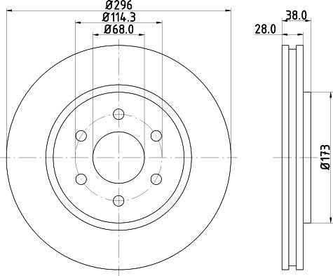 HELLA PAGID 8DD 355 129-561 - Piduriketas parts5.com