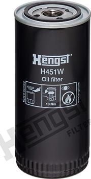 Hengst Filter H451W - Φίλτρο λαδιού parts5.com