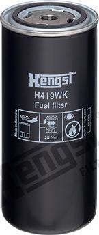 Hengst Filter H419WK - Fuel filter parts5.com