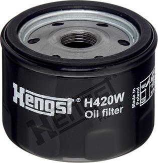 Hengst Filter H420W - Filtru ulei parts5.com