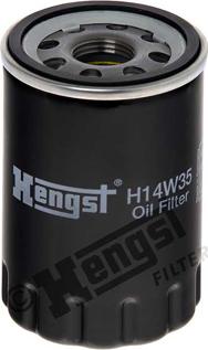 Hengst Filter H14W35 - Масляный фильтр parts5.com