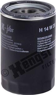 Hengst Filter H14W26 - Filtre à huile parts5.com