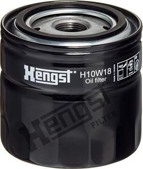 Hengst Filter H10W18 - Oil Filter parts5.com