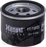 Hengst Filter H11W03 - Маслен филтър parts5.com