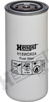 Hengst Filter H18WDK04 - Filtr paliwa parts5.com