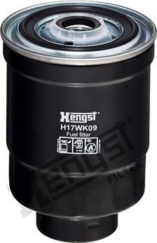 Hengst Filter H17WK09 - Filtr paliwa parts5.com