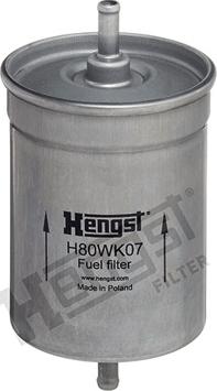 Hengst Filter H80WK07 - Üzemanyagszűrő parts5.com