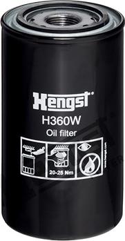 Hengst Filter H360W - Filtru ulei parts5.com