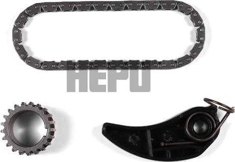 Hepu 21-0590 - Kit cadenas, accionamiento bomba aceite parts5.com