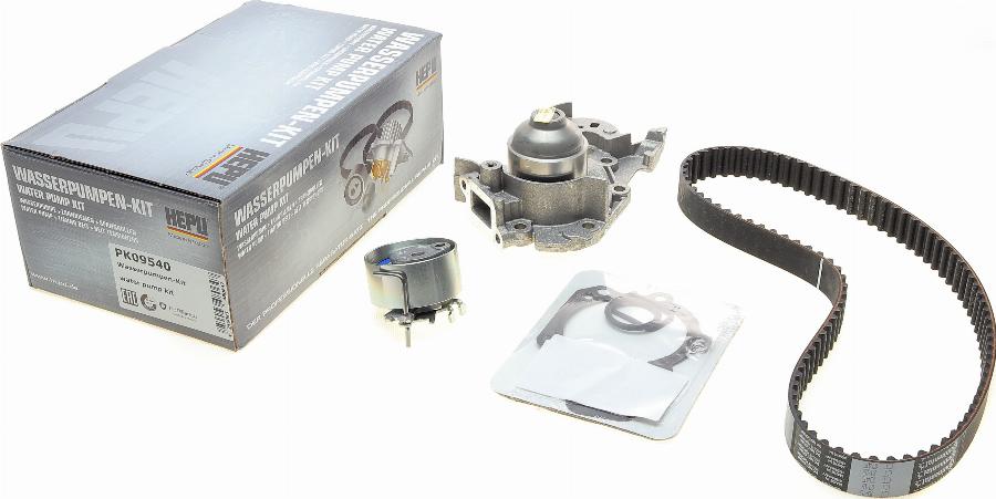 Hepu PK09540 - Водна помпа+ к-кт ангренажен ремък parts5.com