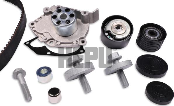 Hepu PK09550S - Pumpa za vodu + komplet zupčastog kaiša parts5.com