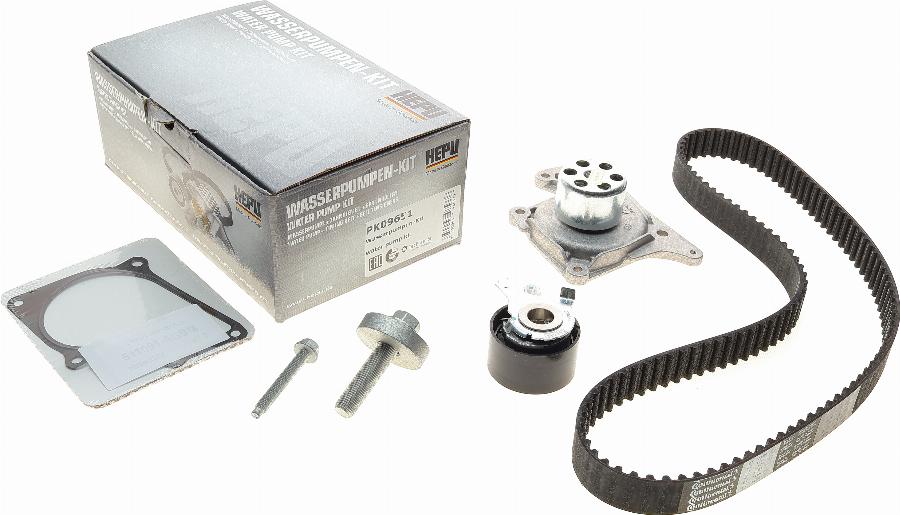 Hepu PK09651 - Set pompa apa + curea dintata parts5.com