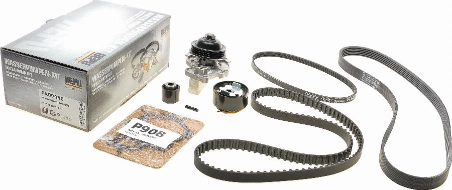 Hepu PK09080 - Water Pump & Timing Belt Set parts5.com