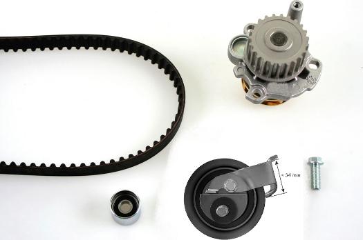 Hepu PK05471 - Vízpumpa + fogasszíj készlet parts5.com