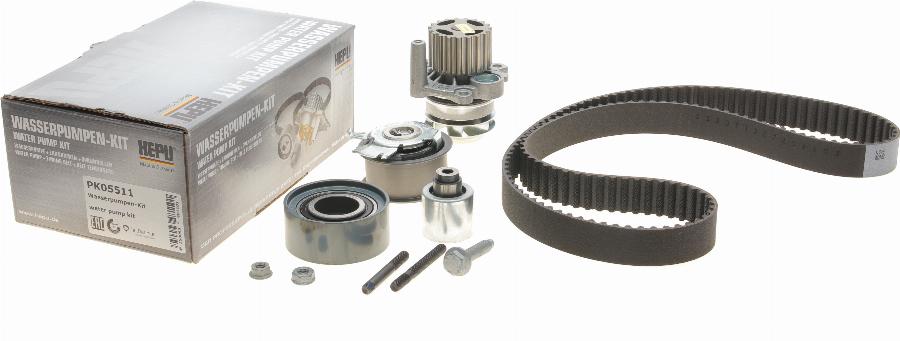 Hepu PK05511 - Водна помпа+ к-кт ангренажен ремък parts5.com