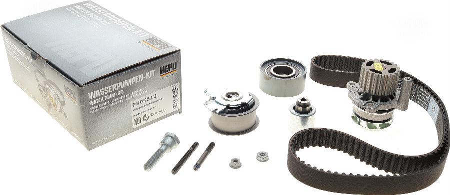 Hepu PK05512 - Vízpumpa + fogasszíj készlet parts5.com