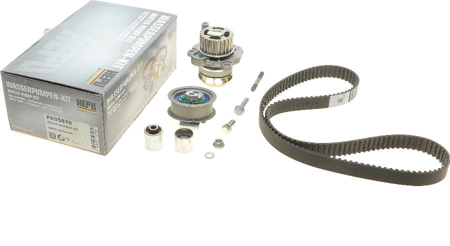 Hepu PK05870 - Set pompa apa + curea dintata parts5.com