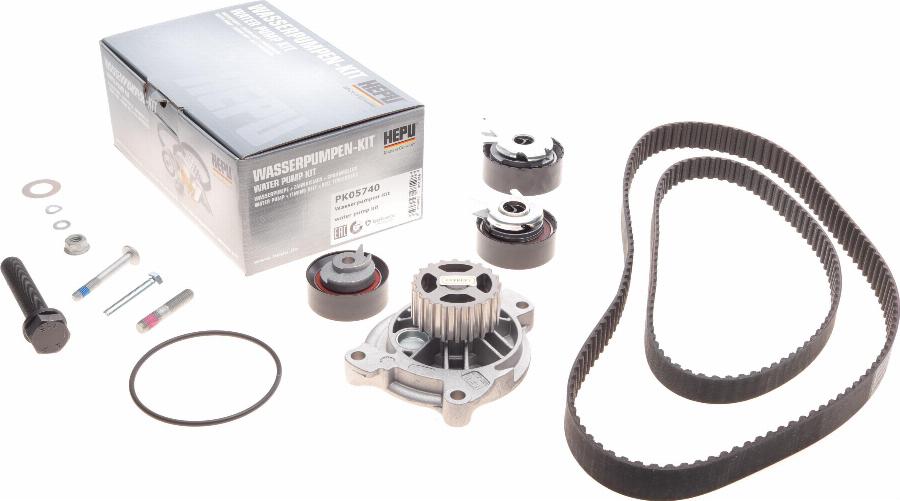 Hepu PK05740 - Pompe à eau + kit de courroie de distribution parts5.com