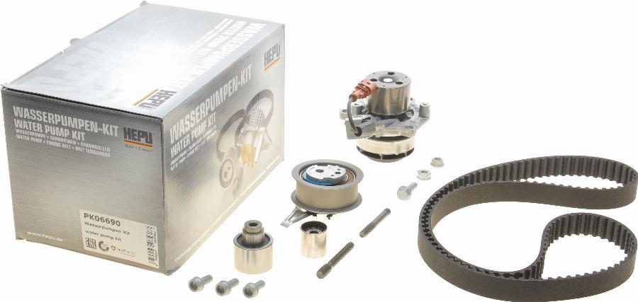 Hepu PK06690 - Set pompa apa + curea dintata parts5.com