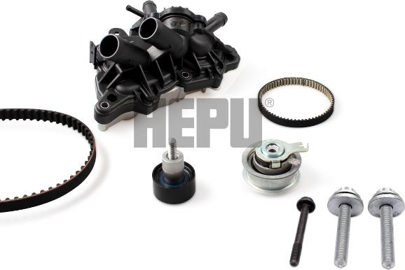 Hepu PK06871 - Pumpa za vodu + komplet zupčastog kaiša parts5.com