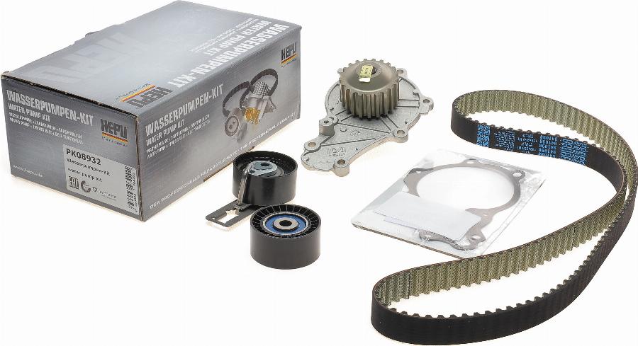 Hepu PK08932 - Su pompası + Triger kayışı seti parts5.com