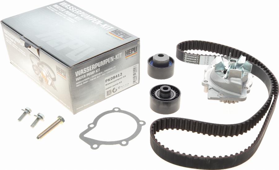 Hepu PK08412 - Water Pump & Timing Belt Set parts5.com